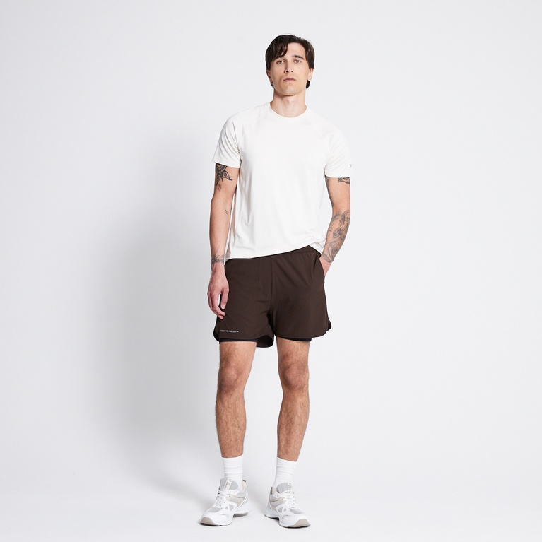 Training shorts "Pace"  Dark Brown